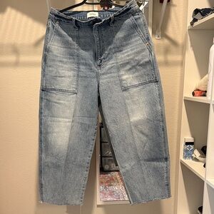 Pistola Turner Super high rise Blue Denim barrel Jeans